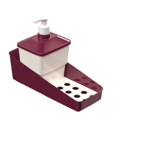PORTA DETERGENTE 600 ML PLASÚTIL COM GRADE REMOVÍVEL
