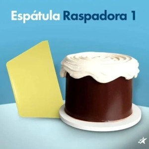 ESPÁTULA Nº 1 RASPADORA AMARELA COM 1 PEÇA