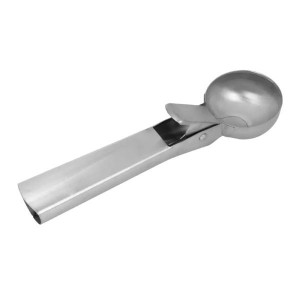 COLHER SORVETE COM EXTRATOR/ALAVANCA INOX 4,7X18CM