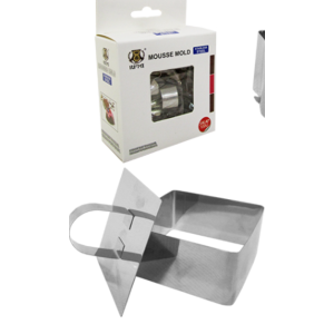 CORTADOR/MOLDE CULINARIO 8,2CMX8,2C X3,5CM AÇO INOX 1PÇ