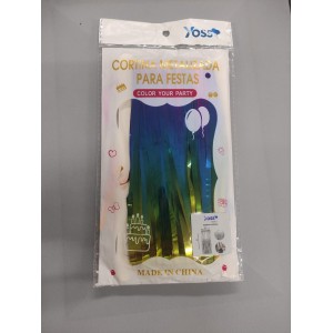 CORTINA METALIZADA MULTICOLOR